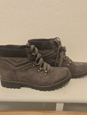 Sonoma Women’s Lace-Up Ankle Boots - Gray